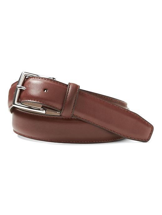 Banana Republic Mens Modern Dress Belt - Burgundy