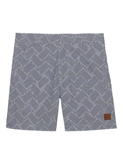 Banana Republic Mens Retromarine   Printed Swim Short Navy Size 34w