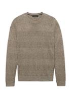 Banana Republic Mens Silk-linen Texture Crew-neck Sweater Natural Size M