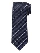 Banana Republic Mens Coastal Stripe Silk Nanotex Tie Dark Malachite Size One Size