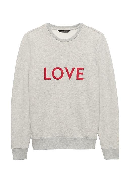 Banana Republic Womens Classic Fleece Sweatshirt Light Gray Size Xs