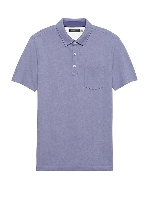 Banana Republic Mens Don';t-sweat-it Polo Shirt Northfield Blue Size L