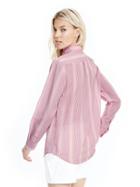 Banana Republic Womens Dillon Fit Pattern Shirt Size L Tall - Pink Multi