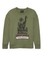 Banana Republic Mens Japan Online Exclusive French Terry Giraffe Graphic Sweatshirt Flight Jacket Green Size S