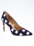 Banana Republic Madison Gingham Heel - Midnight Gingham