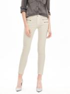 Banana Republic Womens Zip Pocket Skinny Ankle Cord Size 6 Short - Cocoon