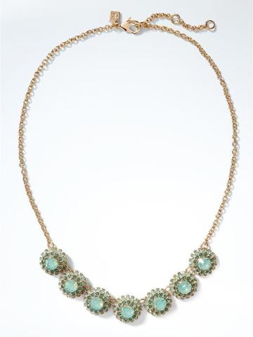 Banana Republic Sparkle Burst Necklace - Green