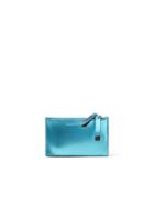 Banana Republic Double Zipper Card Wallet - Bright Blue