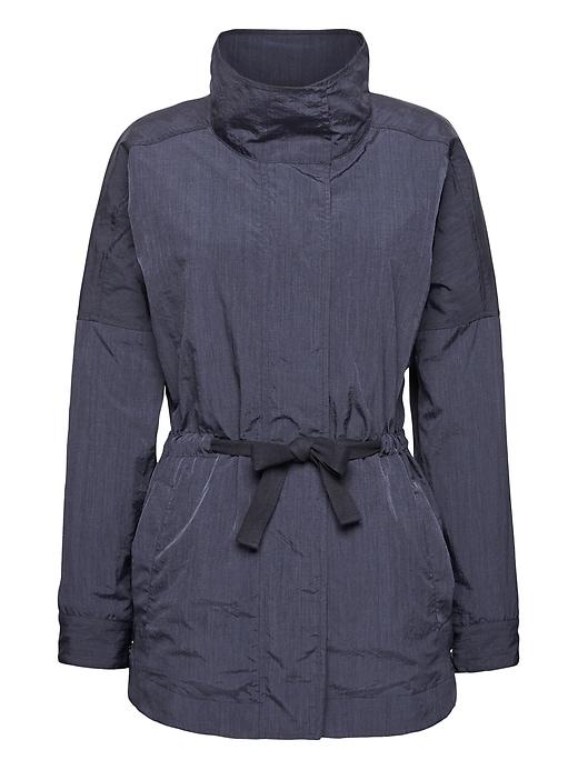 Banana Republic Womens Water-resistant Modern Utility Jacket Navy Size L