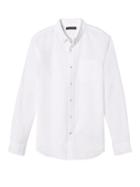 Banana Republic Mens Camden Standard-fit 100% Cotton Oxford Shirt White Size Xs