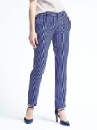 Banana Republic Ryan Fit Blue Stripe Pant - Bold Blue Stripe
