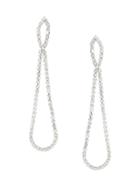 Banana Republic Womens Pav Teardrop Statement Earring Clear Size One Size