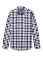 Banana Republic Mens Camden Fit Custom Wash Gingham Shirt - Anchor Royal