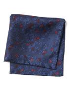 Banana Republic Floral Silk Pocket Square - Navy
