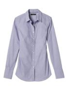 Banana Republic Womens Riley Fit Blue Shirt - Light Blue