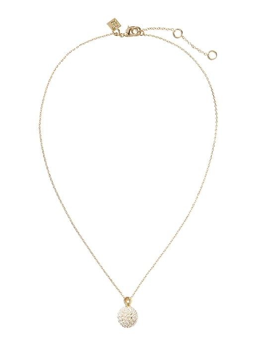 Banana Republic Womens Beaded Pearl Pendant Necklace Gold Size One Size