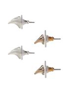 Banana Republic Shaped Stud Earring Set Size One Size - Mixed Metal
