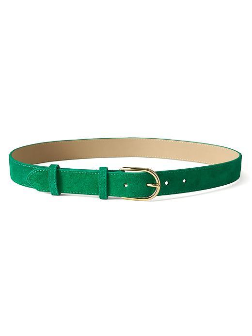 Banana Republic Suede Trouser Belt Size L - Emerald