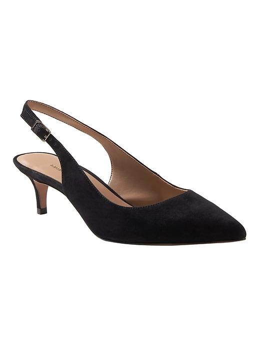 Banana Republic Kitten-heel Slingback Pump