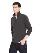 Banana Republic Mens Polar Tech Half Zip - Dark Gray