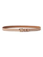 Banana Republic Womens Laser-cut Small Trouser Belt Natural Size L