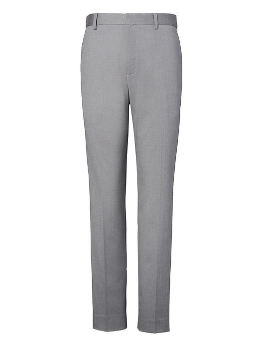Banana Republic Mens Athletic Tapered Non-iron Stretch-cotton Pant Smoke Gray Size 33w