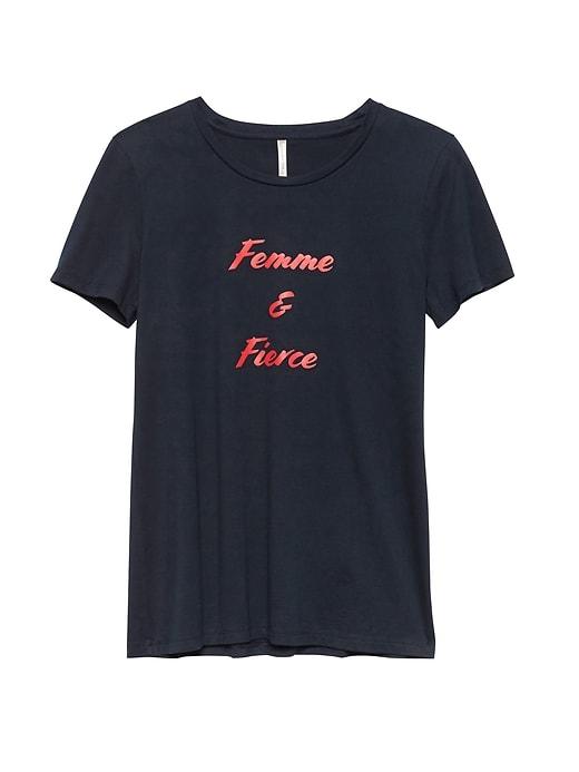 Banana Republic Womens Supima Cotton Graphic T-shirt Navy Size S
