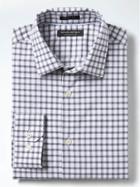 Banana Republic Mens Grant Slim Fit Supima Cotton Check Shirt - Navy