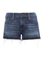 Banana Republic Womens Raw-hem Medium Wash 3 Denim Short Dark Indigo Size 2