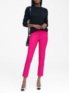 Banana Republic Womens Sloan Skinny-fit Solid Ankle Pant Hot Pink Size 4