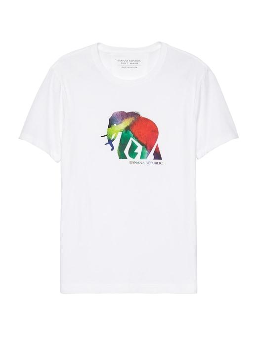 Banana Republic Mens Pride 2018 Elephant Crew-neck T-shirt (men';s Sizes) White Size L