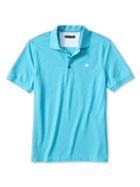 Banana Republic Mens Signature Pique Polo Size L Tall - Thermal Teal