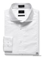 Banana Republic Mens Monogram Italian Woven Patchwork Shirt Size Xl Tall - White