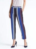 Banana Republic Womens Avery Fit Stripe Pant - Blue Stripe