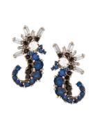 Banana Republic Womens Jeweled Seahorse Stud Earring Sapphire Blue Size One Size