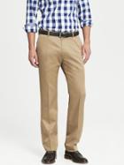 Banana Republic Tailored Slim Non Iron Cotton Pant - Acorn