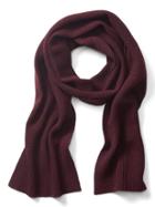 Banana Republic Mens Cable Link Pattern Scarf - Cranberry