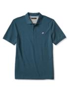 Banana Republic Solid Pique Polo Size M Tall - Turquoise Powder