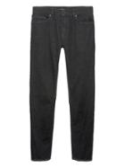 Banana Republic Mens Athletic Tapered Rapid Movement Denim Black Jean Matte Black Size 26w