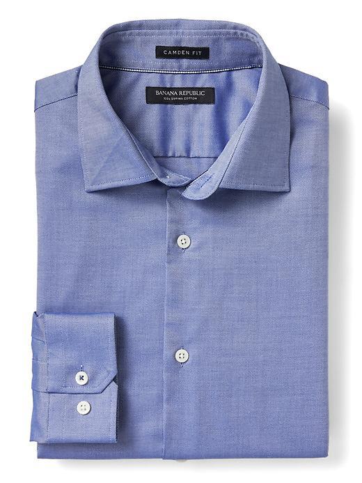 Banana Republic Mens Camden Fit Supima Cotton Shirt - Dreamy Royal