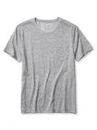 Banana Republic Mens Camo Print Tee Size L Tall - Gray Texture