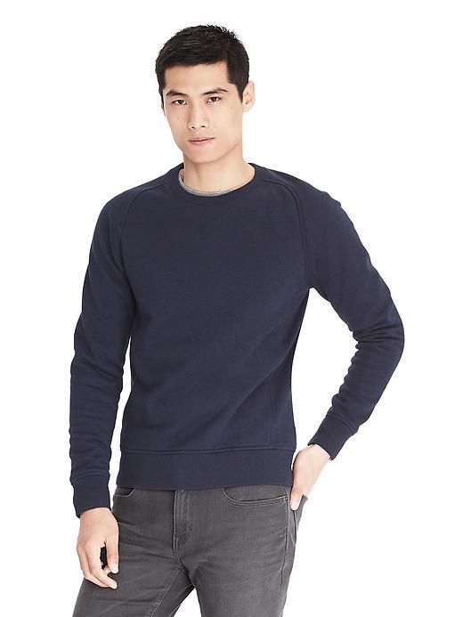 Banana Republic Mens Fleece Sweatshirt Crew - Navy