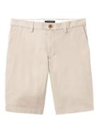 Banana Republic Mens Aiden Slim Stretch-cotton 10 Short Khaki Size 40w