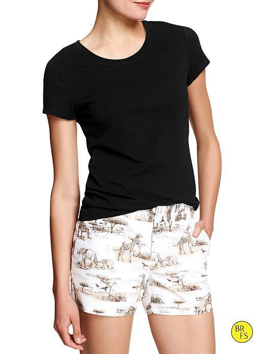 Banana Republic Factory Short Sleeve Tee - Black