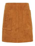Banana Republic Womens Petite Stretch-suede Mini Skirt Medium Brown Size 0