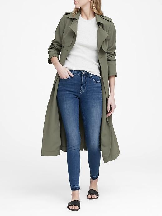 Banana Republic Petite High-rise Legging Luxe Sculpt Jean With Fray Hem