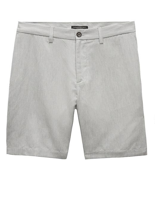 Banana Republic Mens 9 Cotton-linen Aiden Slim Short Jupiter Gray Size 36w