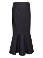 Banana Republic Womens Petite Denim Trumpet Skirt Dark Denim Size 2