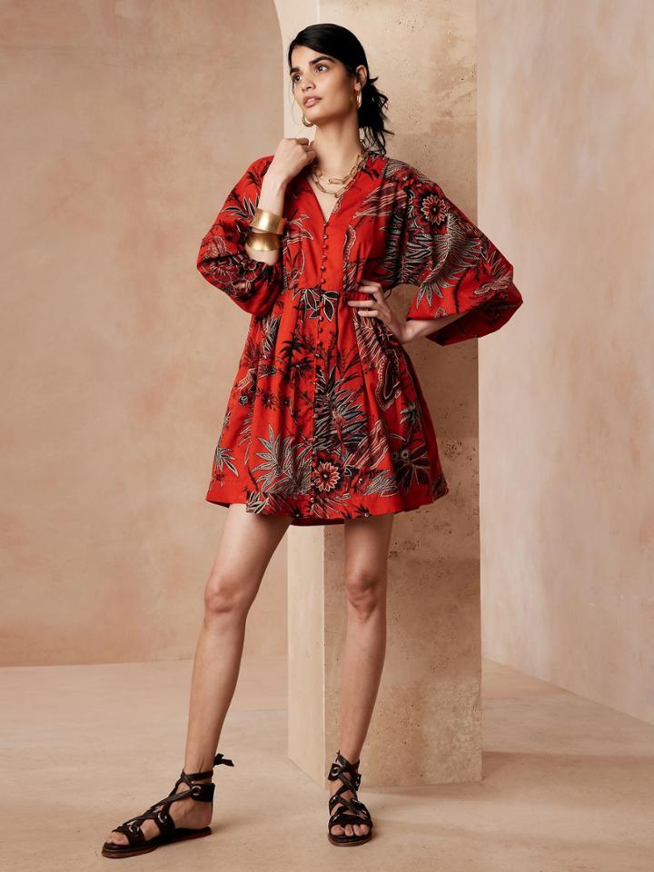 Petite Floral Mini Dress
