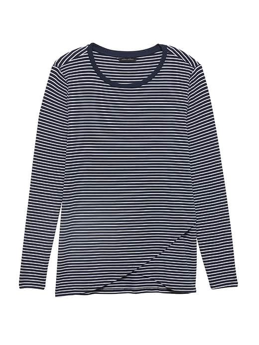 Banana Republic Threadsoft Cross-front T-shirt